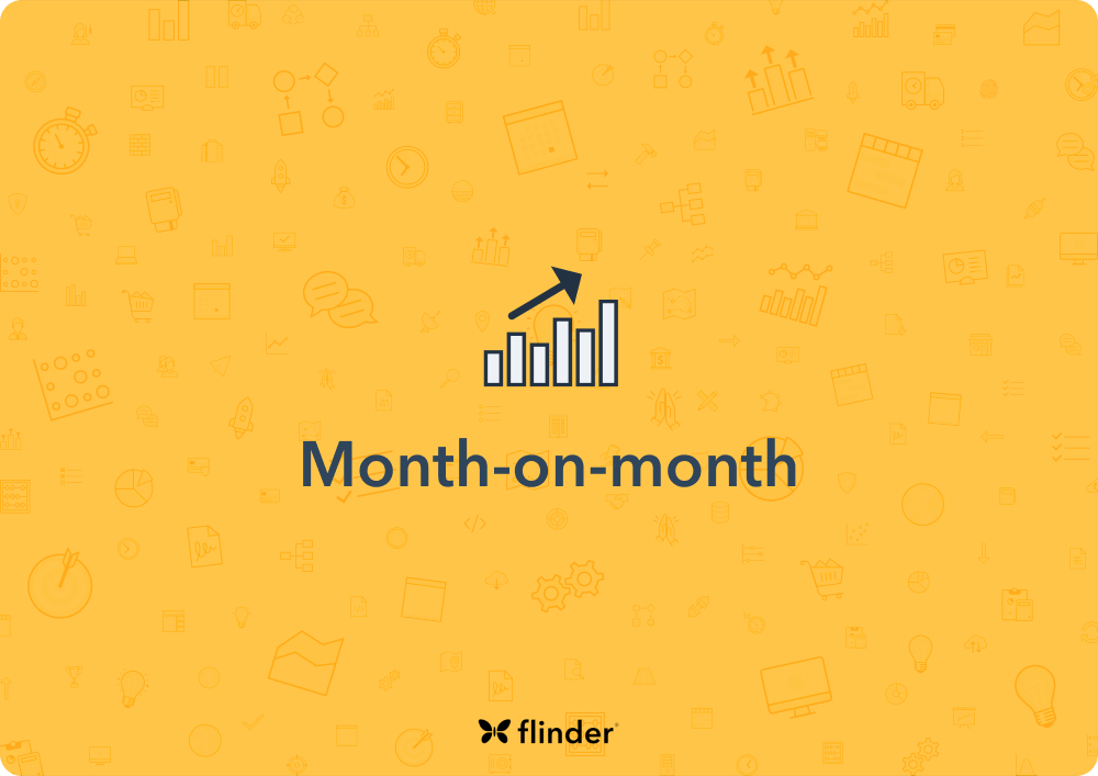 How do you calculate monthon monthgrowth? flinder Smart finance